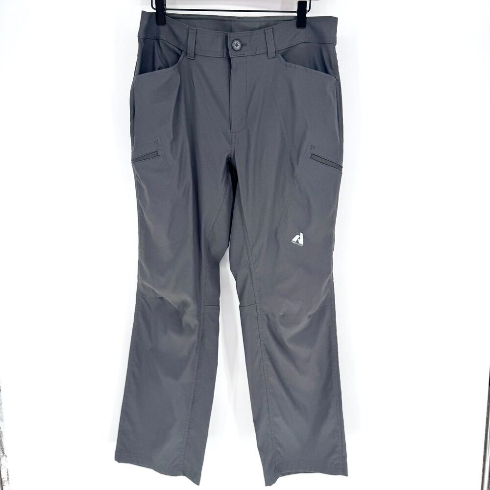 Eddie Bauer Pants Mens 33x30 Gray Guide Pro First Ascent Hiking Stretch Outdoor